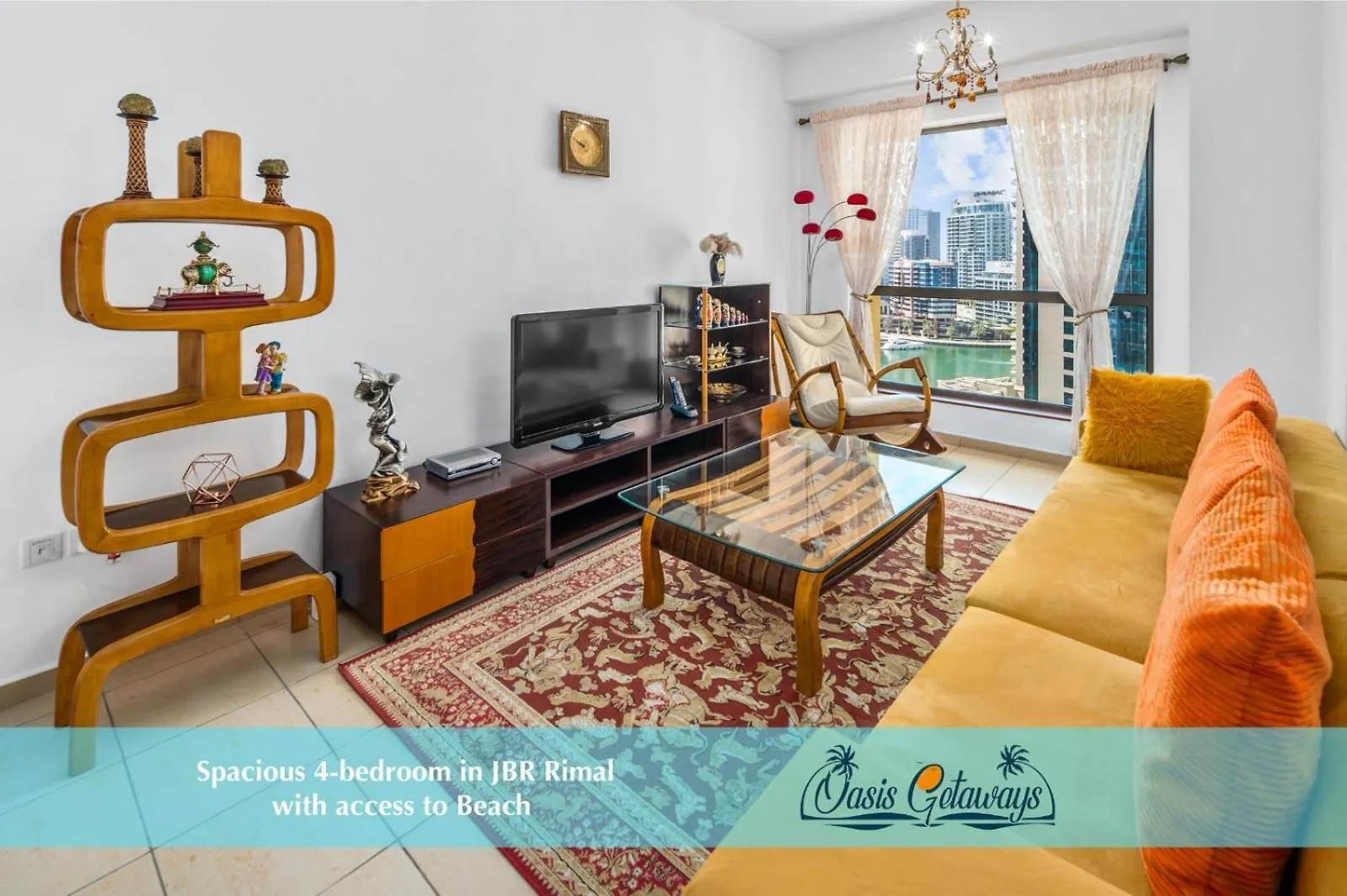 Apartment Spacious 4-Bed In Jbr Rimal With Access To Beach! Dubai